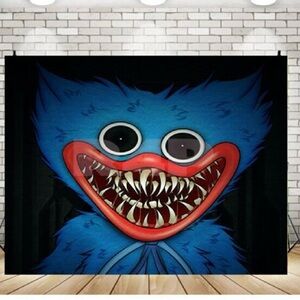 Blue Monster Wall Art Decor